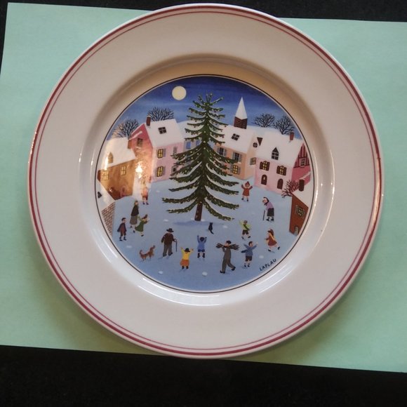 villeroy and boch naif christmas plate - Picture 3 of 9